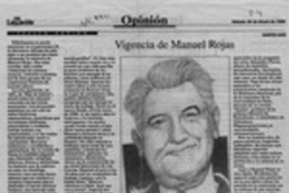 Vigencia de Manuel Rojas  [artículo] Martín Ruiz.