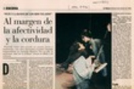 Al margen de la afectividad y la cordura