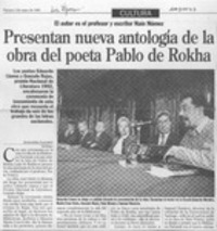 Presentan nueva antología de la obra del poeta Pablo de Rokha  [artículo] Alejandra Gajardo.