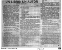Un libro, un autor  [artículo] M. Claudio Salcedo Laval.