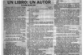 Un libro, un autor  [artículo] M. Claudio Salcedo Laval.
