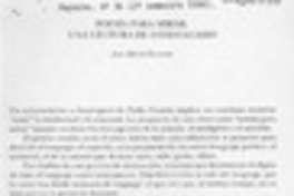 Poesía para mirar, una lectura de Estravagario  [artículo] Ana María Forcinito.