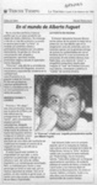 En el mundo de Alberto Fuguet  [artículo] Yolanda Montecinos P.