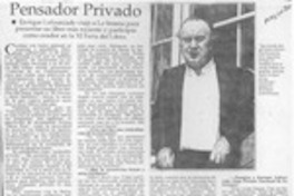 Pensador privado (entrevista)