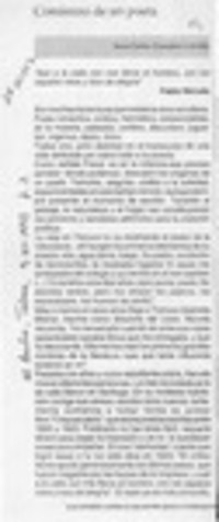 Comienzo de un poeta