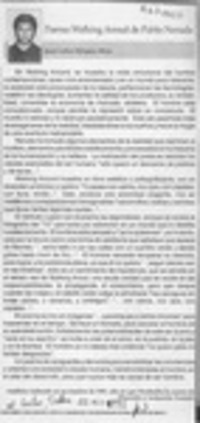 Poema Walking Aroud de Pablo Neruda