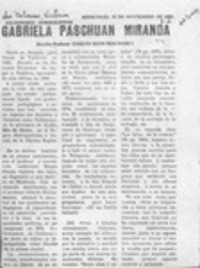 Gabriela Paschuán Miranda  [artículo] Carlos René Ibacache.