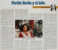 Faride Zerán y el lobo