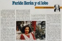Faride Zerán y el lobo