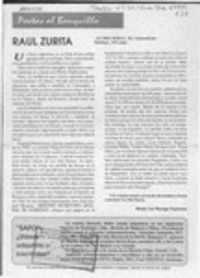 Raúl Zurita  [artículo] María Luz Moraga Espinosa.