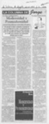 Modernidad y posmodernidad