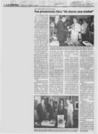 Fue presentado libro "Un diario, una ciudad"