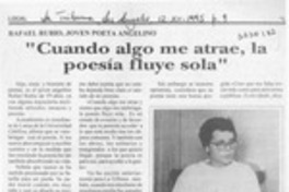 "Cuando algo me atrae, la poesía fluye sola"  [artículo].