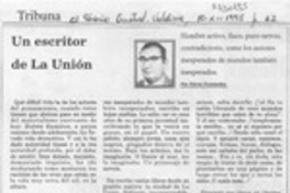 Un escritor de La Unión  [artículo] Víctor Fernández.