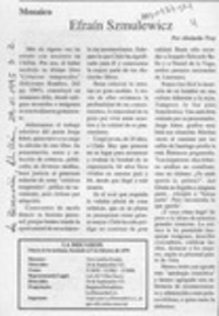 Efraín Szmulewicz  [artículo] Abelardo Troy.