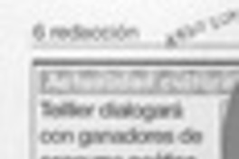 Teillier dialogará con ganadores de concurso poético  [artículo].