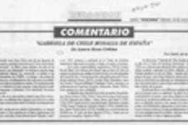 "Gabriela de Chile, Rosalía de España"  [artículo] Darío de la Fuente.