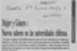 Mujer y género, nuevos saberes en las universidades chilenas  [artículo].