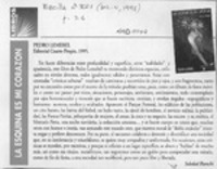 La esquina es mi corazón  [artículo] Soledad Bianchi.