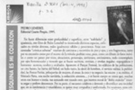 La esquina es mi corazón  [artículo] Soledad Bianchi.