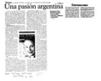 Una Pasión argentina  [artículo].