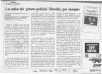 U cultor del género policial, Heredia, por siempre  [artículo] Eduardo Guerrero del Río.