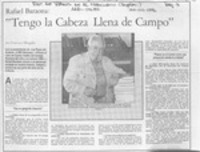 "Tengo la cabeza llena de campo" 8entrevista)
