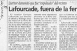 Lafourcade, fuera de la feria  [artículo].