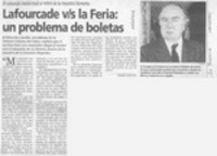 Lafourcade vs la Feria, un problema de boletas  [artículo] / Gabriela Bade M.