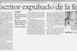 Escritor expulsado de la feria  [artículo].