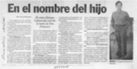 En el nombre del hijo  [artículo] Samuel Valenzuela.