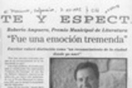 "Fue una emoción tremenda"  [artículo].
