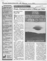 Ovnis, extraterrestres y otros en Chile  [artículo].
