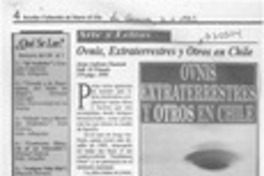Ovnis, extraterrestres y otros en Chile  [artículo].