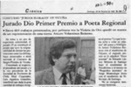 Jurado dio primer premio a poeta regional