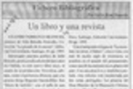 Un libro y una revista  [artículo] Carlos René Ibacache.