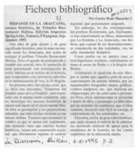 Fichero bibliográfico  [artículo] Carlos René Ibacache.