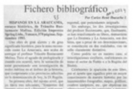 Fichero bibliográfico  [artículo] Carlos René Ibacache.