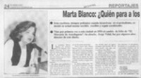 Marta Blanco, quién para a los escritores chilenos?  [artículo] Pablo Matamoros A.