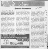 Querido fantasma  [artículo].