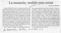La memoria, modelo para armar