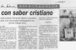 Poesía con sabor cristiano  [artículo].