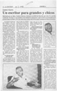 Un Escritor para grandes y chicos  [artículo].