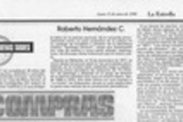 Roberto Hernández C.  [artículo] H. H. A.