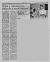 Chilooe y Galicia tienen afinidades y mitos comunes  [artículo].