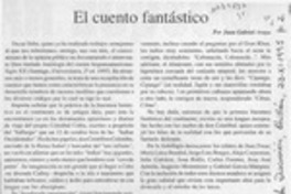 El cuento fantástico  [artículo] Juan Gabriel Araya.