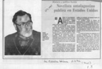 Novelista antofagastino publica en Estados Unidos  [artículo].