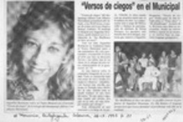 "Versos de ciegos" en el Municipal  [artículo].