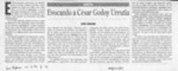 Evocando a César Godoy Urrutia