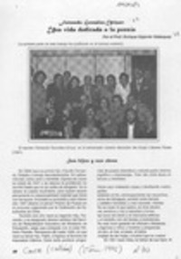 Una vida dedicada a la poesía  [artículo] Enrique Gajardo Velásquez.